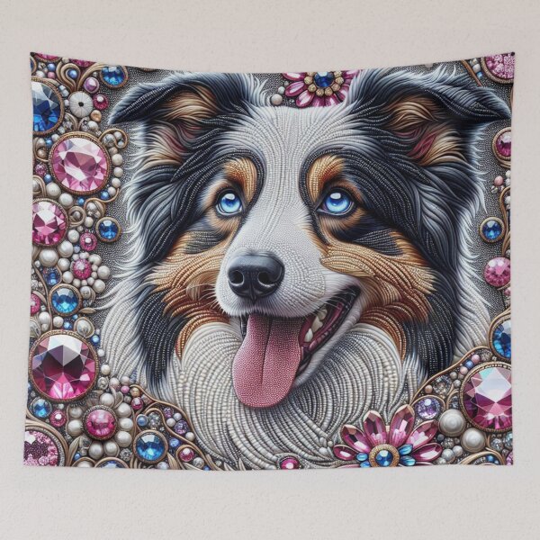 Item preview, Jewel Eyes of the Border Collie designed and sold by Wags & Tails.