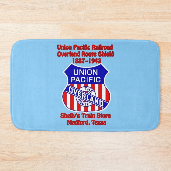 Item preview, Train logo, Union Pacific Overland Route Shield 1887~1942, Shelly's Train Store,Vintage, Classic,Archaic, Collectible Train Logos,Rail & Railroad Logos,train stickers,magnets,t-shirts,posters designed and sold by MoreEZUSA-Here.