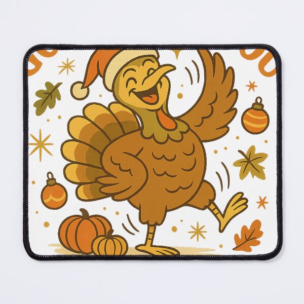 Item preview, Gobble ‘Til You Wobble – Funny Retro Dancing Turkey Mid Century Thanksgiving Design designed and sold by FluffyCreative.