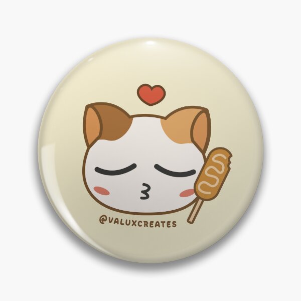 Item preview, Cat with a Korean Corn Dog designed and sold by Valuxcreates.