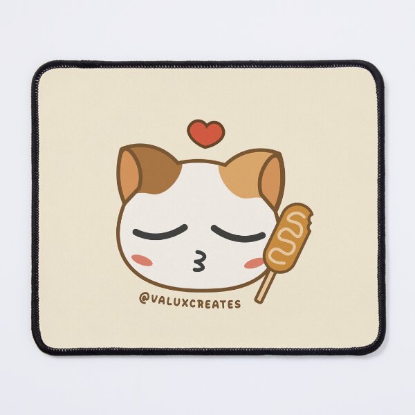 Item preview, Cat with a Korean Corn Dog designed and sold by Valuxcreates.