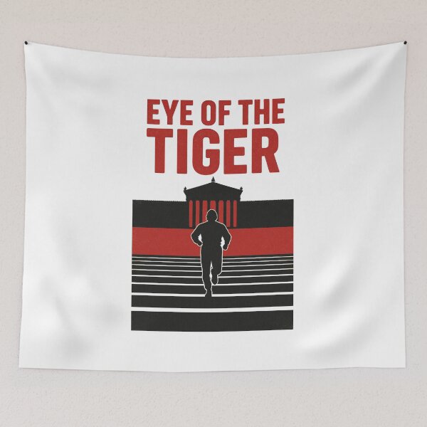 Item preview, Rocky Eye of the Tiger Training Montage – Philly Steps Silhouette Design designed and sold by BackstopAndCo.