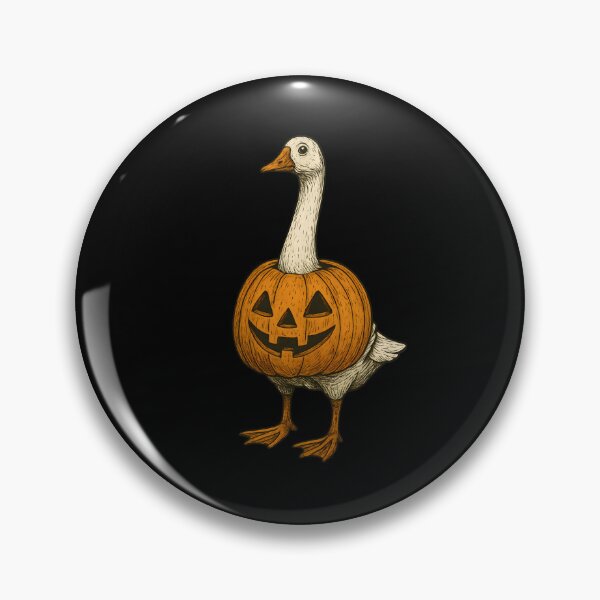Item preview, Goose dressed as a Halloween pumpkin designed and sold by notorius12.