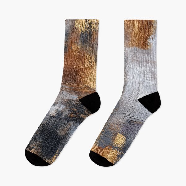 Item preview, Golden Earthtones, Creamy White, And Slate Hues Abstract  designed and sold by DEC02.