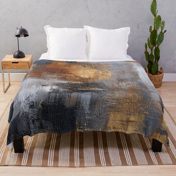 Item preview, Golden Earthtones, Creamy White, And Slate Hues Abstract designed and sold by DEC02.