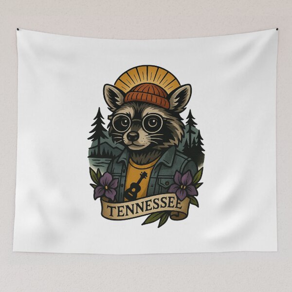 Item preview, Tennessee Raccoon State Pride – Fifty Nifty Collection designed and sold by Zippitydodads.