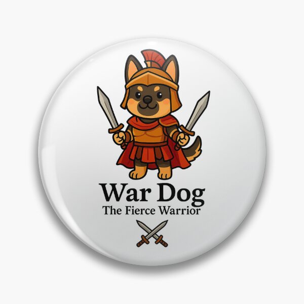 Item preview, War Dog – Fierce Warrior Dog Illustration, Cute Shiba Inu Warrior, Animal-Themed Design for Stickers, Apparel & Gifts designed and sold by RungsitDesign.