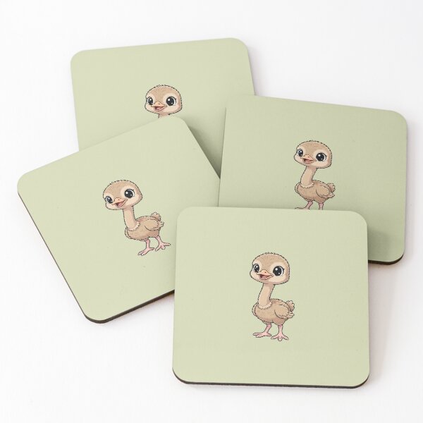 Item preview, Cute Baby Ostrich Cartoon With Big Eyes designed and sold by LightArt25.