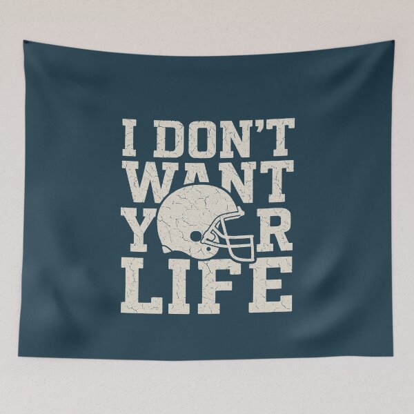 Item preview, Varsity Blues – I Don’t Want Your Life Football Quote Designy of Major League – Give ’em the Heater Ricky! Flaming Baseball Design designed and sold by BackstopAndCo.