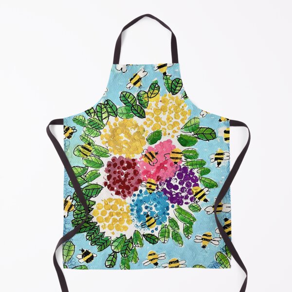 Item preview, Blooming Flowers with Bees in Summer Garden designed and sold by idtecss.
