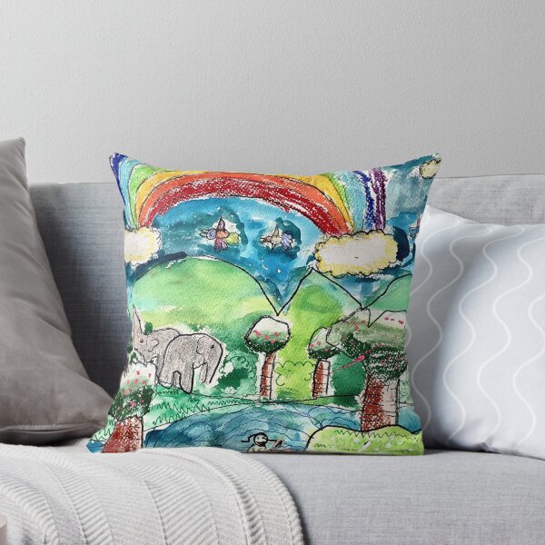 Item preview, Rainbow Sky with Elephant Forest and River designed and sold by idtecss.