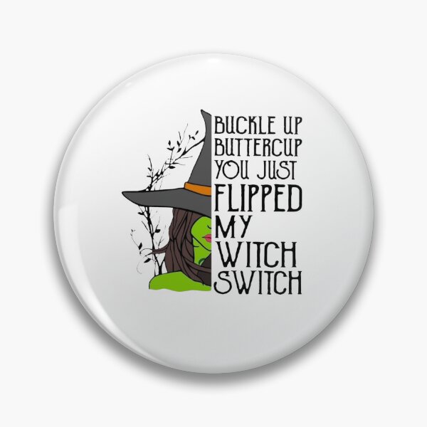 Item preview, Buckle Up Buttercup You Just Flipped My Witch Switch T-Shirt Halloween designed and sold by The Tee House.