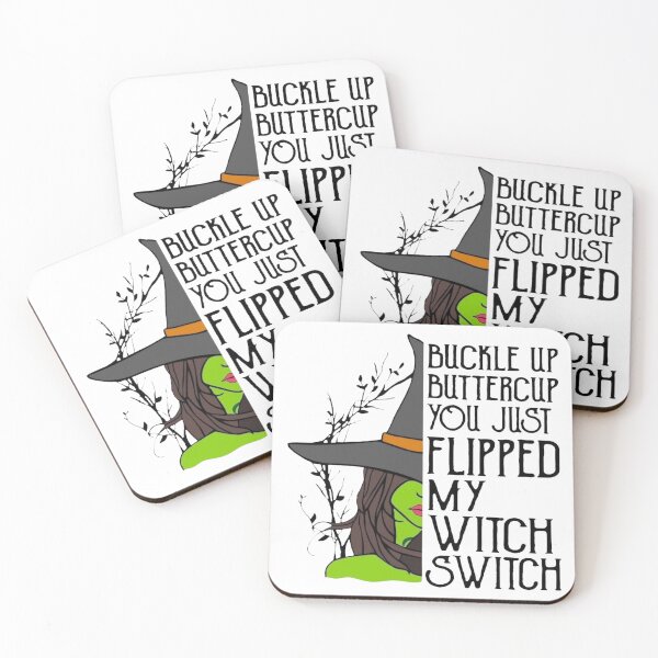 Item preview, Buckle Up Buttercup You Just Flipped My Witch Switch T-Shirt Halloween designed and sold by The Tee House.