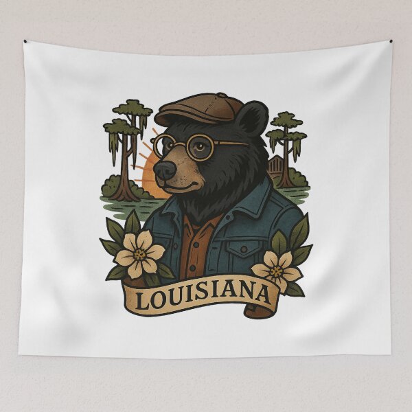 Item preview, Louisiana Black Bear State Pride – Fifty Nifty Collection designed and sold by Zippitydodads.
