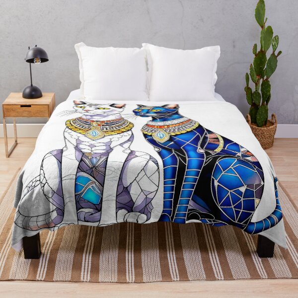 Item preview, Regal Egyptian Cat Guardians designed and sold by LanaGustavsson.