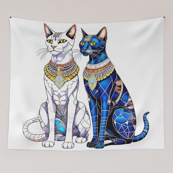 Item preview, Regal Egyptian Cat Guardians designed and sold by LanaGustavsson.