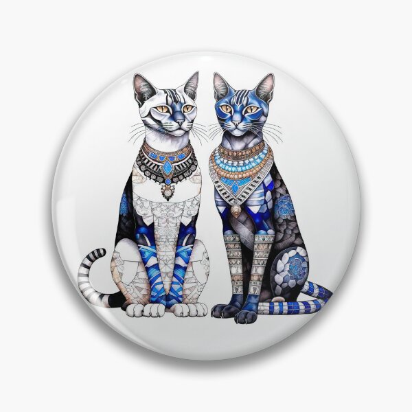 Item preview, Regal Egyptian Cat Guardians designed and sold by LanaGustavsson.