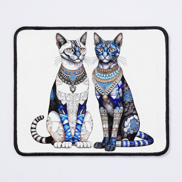 Item preview, Regal Egyptian Cat Guardians designed and sold by LanaGustavsson.