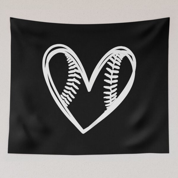 Item preview, 	 Teens 	 Cute Outlined Baseball Softball Heart Love 		 designed and sold by budajeideth.