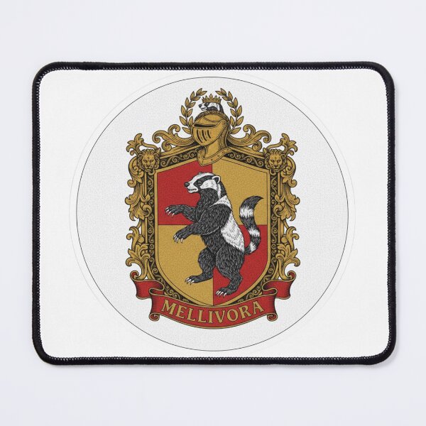 Item preview, Regal Honey Badger Crest of Mellivora and Funny Coder Programmer Laptop Sticker designed and sold by bvdesignart.