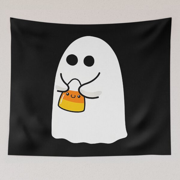 Item preview, Ghost Holding Candy Corn Funny Halloween Costume Cute Ghost Pullover 		 designed and sold by vougashayagl.