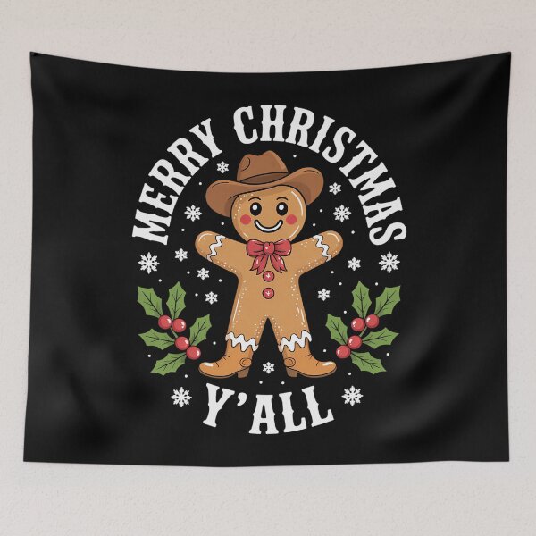 Item preview, Merry Christmas Gingerbread Cowboy Howdy Western Xmas designed and sold by Turbotine.