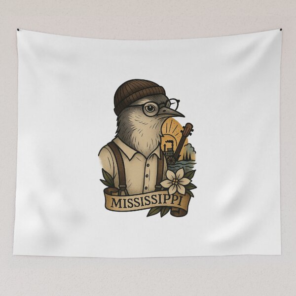 Item preview, Mississippi Mockingbird State Pride –  Fifty Nifty Collection designed and sold by Zippitydodads.