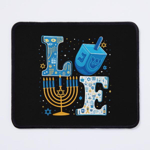 Item preview, Love Cute Hanukkah Dreidel Menorah Chanukah Jewish Holiday designed and sold by HellD3vil-Art.