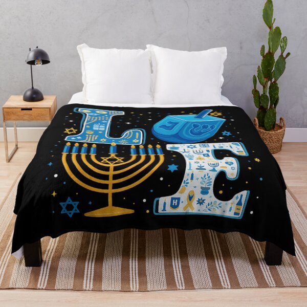 Item preview, Love Cute Hanukkah Dreidel Menorah Chanukah Jewish Holiday designed and sold by HellD3vil-Art.