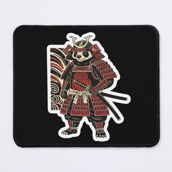 Item preview, Fearless Honey Badger Coder Samurai Warrior Crest and Funny Developer Mascot Gift designed and sold by bvdesignart.