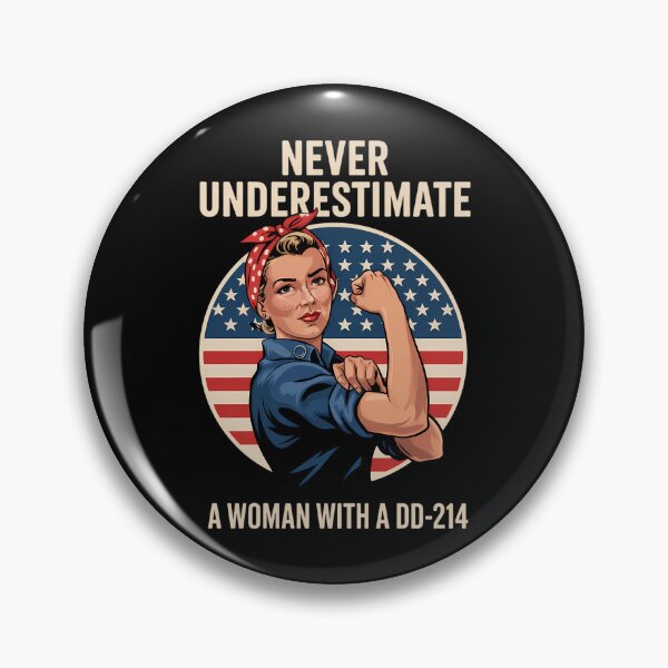Item preview, Never Underestimate A Woman With A DD-214 Veterans Day designed and sold by Turbotine.