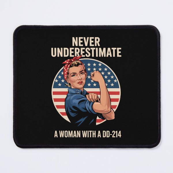 Item preview, Never Underestimate A Woman With A DD-214 Veterans Day designed and sold by Turbotine.