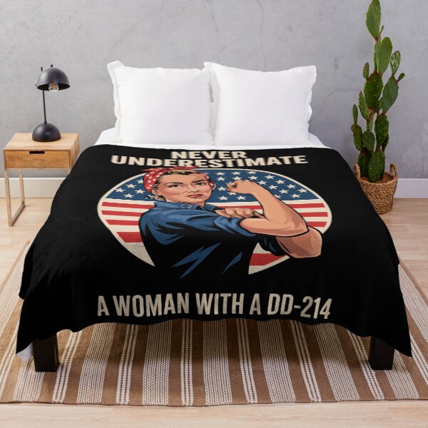 Item preview, Never Underestimate A Woman With A DD-214 Veterans Day designed and sold by Turbotine.