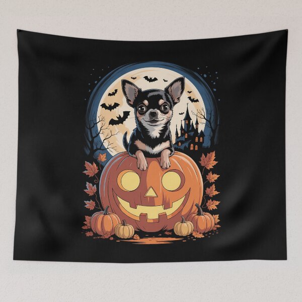 Item preview, Pumpkin Chihuahua costume on Chihuahua Halloween designed and sold by HellD3vil-Art.