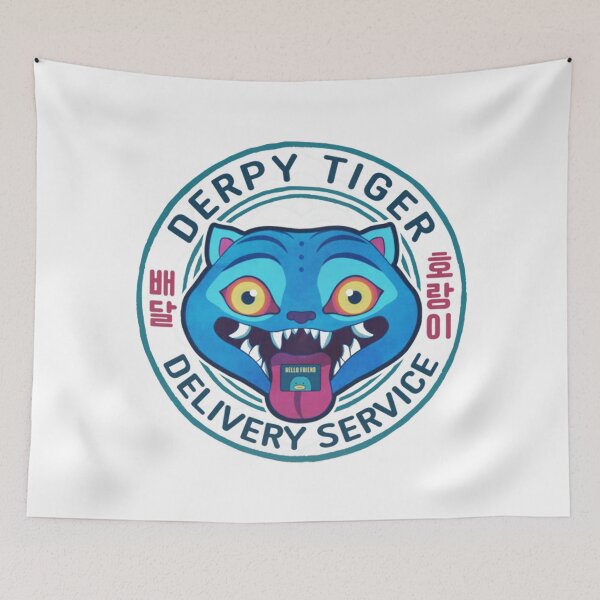 Item preview, Derpy Tiger Delivery Service designed and sold by hugheskari5.