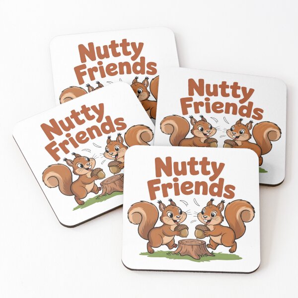 Item preview, Nutty Friends | Cute Squirrel Animal Design | Whimsical Woodland Graphic | Playful Nature Companion Artwork designed and sold by PaintedPixels01.