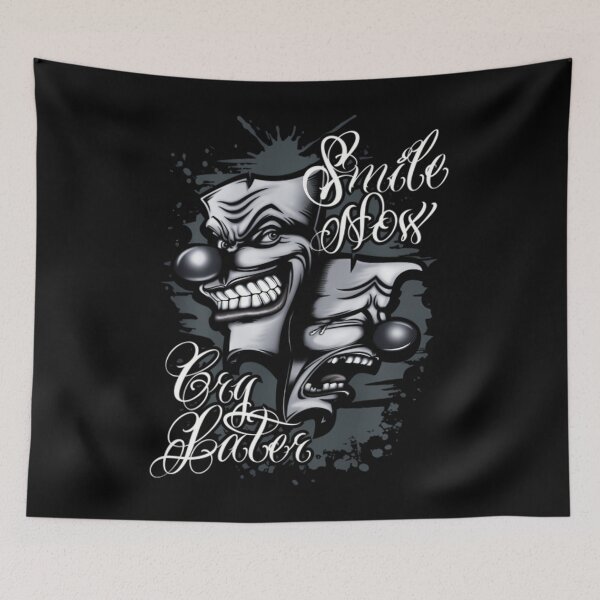 Item preview, Smile Now Cry Later Chicano Tattoo art 	 	1	 designed and sold by phemanffoh.