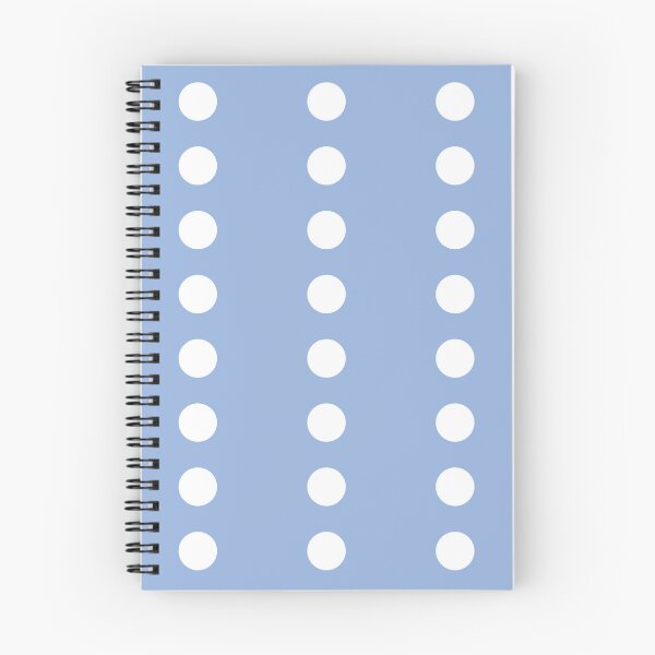 Artikelvorschau, Weiße Linie Polka Dots auf Pastellblau entworfen und verkauft von POLKAIWERX.