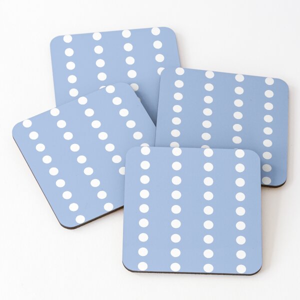 Item preview, White Line Polka Dots on Pastel Blue designed and sold by POLKAIWERX.