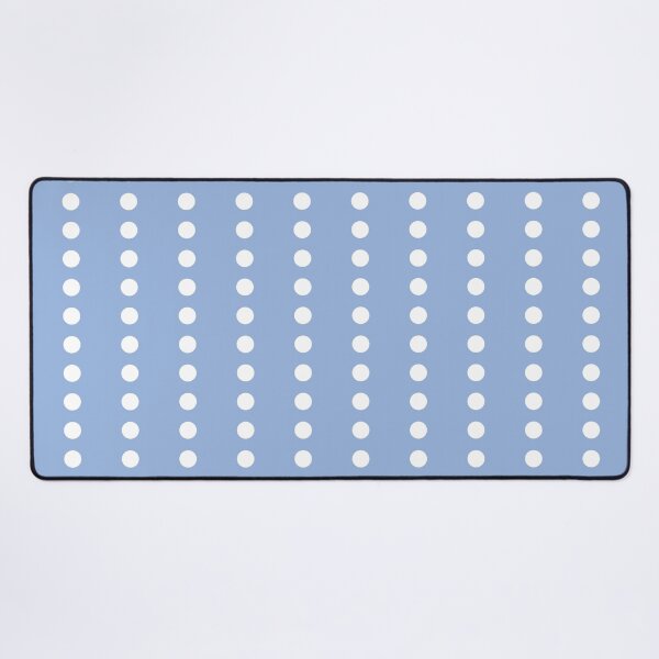 Item preview, White Line Polka Dots on Pastel Blue designed and sold by POLKAIWERX.