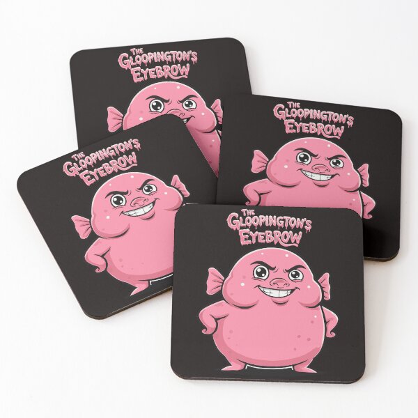 Item preview, The Gloopington's Eyebrow: A Mischievous Pink Blob designed and sold by AS Vectorhaus.