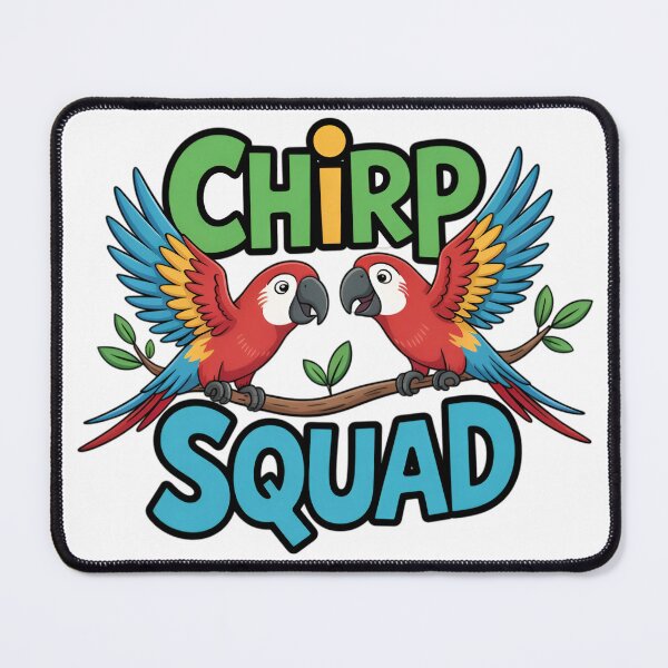 Item preview, Chirp Squad | Cute Bird Lover Design | Whimsical Feathered Friends Graphic | Playful Animal Squad Artwork designed and sold by PaintedPixels01.
