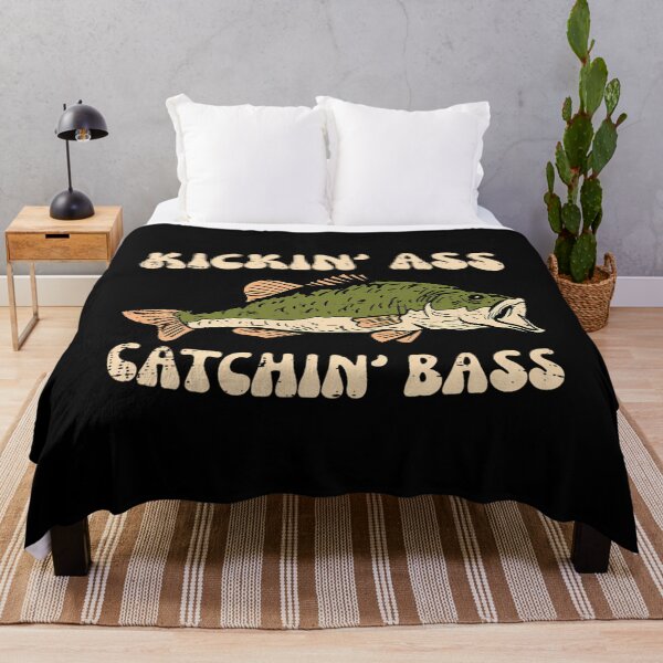 Item preview, Fishing Kickin Catchin Bass Funny Fisherman Angler designed and sold by mihtarveyrone.