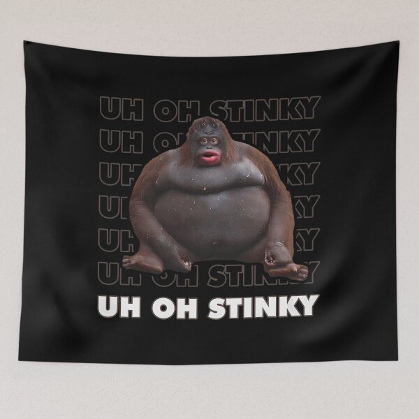 Item preview, Uh Oh Stinky Poop Meme Funny Monkey 		 designed and sold by elnemsrahsanr.