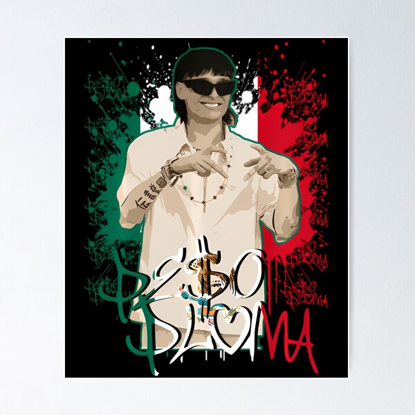 Item preview, Pe$o Pluma text with Mexican flag colors and splatter 	 		 designed and sold by ezahpreauxk.