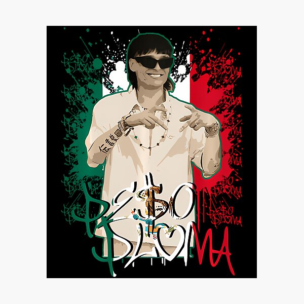 Item preview, Pe$o Pluma text with Mexican flag colors and splatter 	 		 designed and sold by ezahpreauxk.