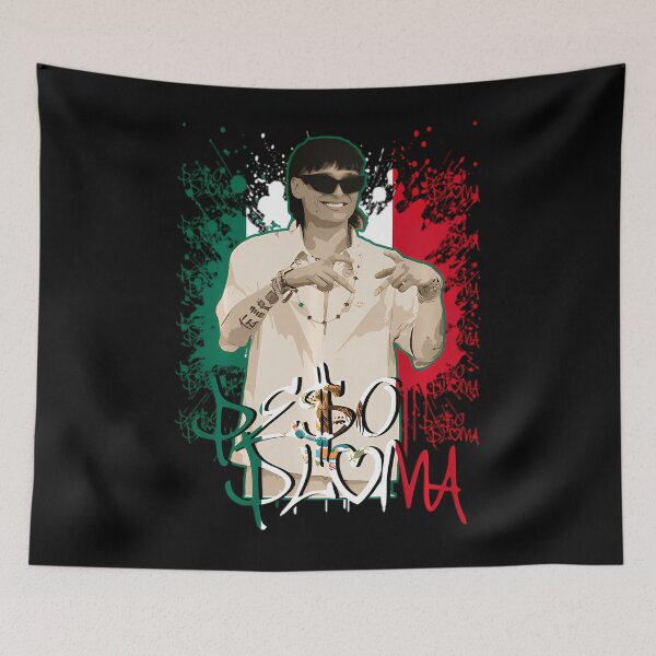 Item preview, Pe$o Pluma text with Mexican flag colors and splatter 	 		 designed and sold by ezahpreauxk.