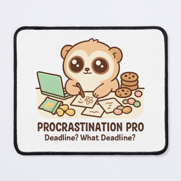 Item preview, Procrastination Pro designed and sold by Laze Loris.