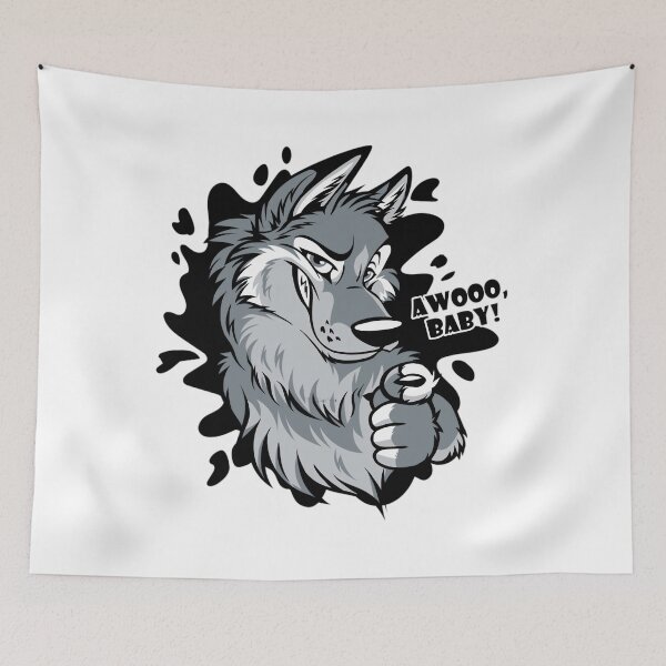Item preview, Wolf AWOO Ba	 designed and sold by herianchelhu.