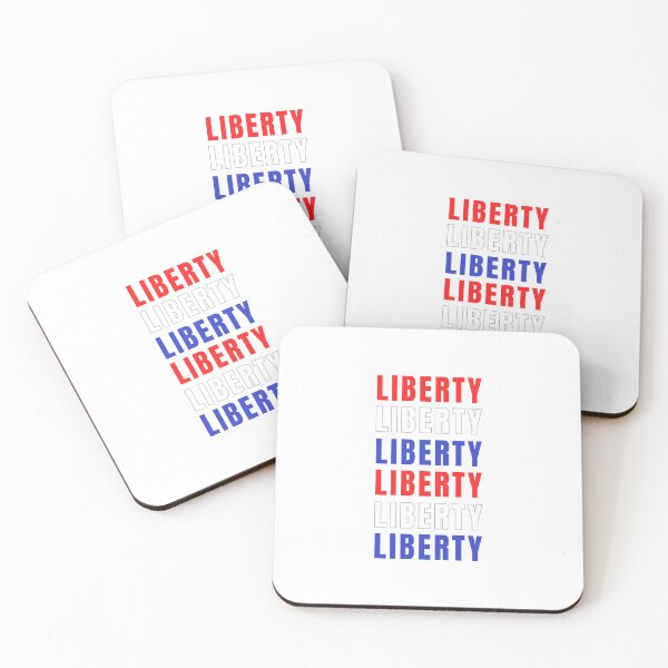Item preview, Liberty USA Red White & Blue Typography designed and sold by ACTUALLY America First.